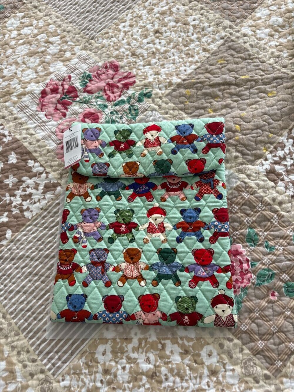 Vera Bradley Toasty Teddies Small Tech Sleeve - Fits up to 13" Tablets